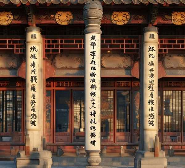 古韵智慧，成语接龙柱的文房传奇
